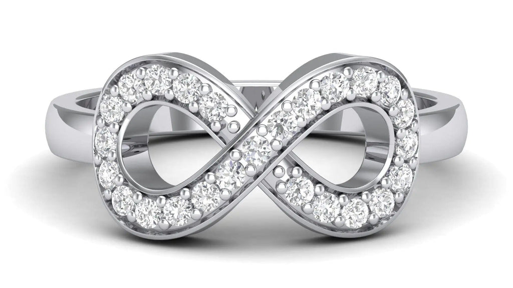 Jewelove™ Rings Infinity of Love Platinum Diamond Ring for Women JL PT 458