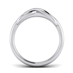 Jewelove™ Rings Infinity Plain Platinum Ring for Men JL PT 459