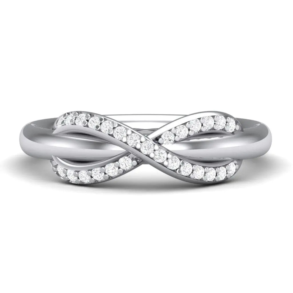 Lab Diamonds Infinity Design Round Brilliant Cut Engagement Ring