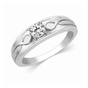 Jewelove™ Rings Infinity Solitaire Engagement Ring Mounting in Platinum JL PT 444-M