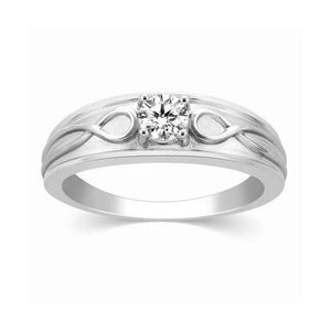 Jewelove™ Rings Infinity Solitaire Engagement Ring Mounting in Platinum JL PT 444-M