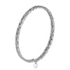 Jewelove™ Bangles & Bracelets Single Japanese 2-row Flexible Platinum Bracelet for Women JL PTB 771