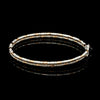 Jewelove™ Bangles & Bracelets Single Japanese 2-row Platinum & Rose Gold Bracelet for Women with Diamond Cut Balls JL PTB 1227