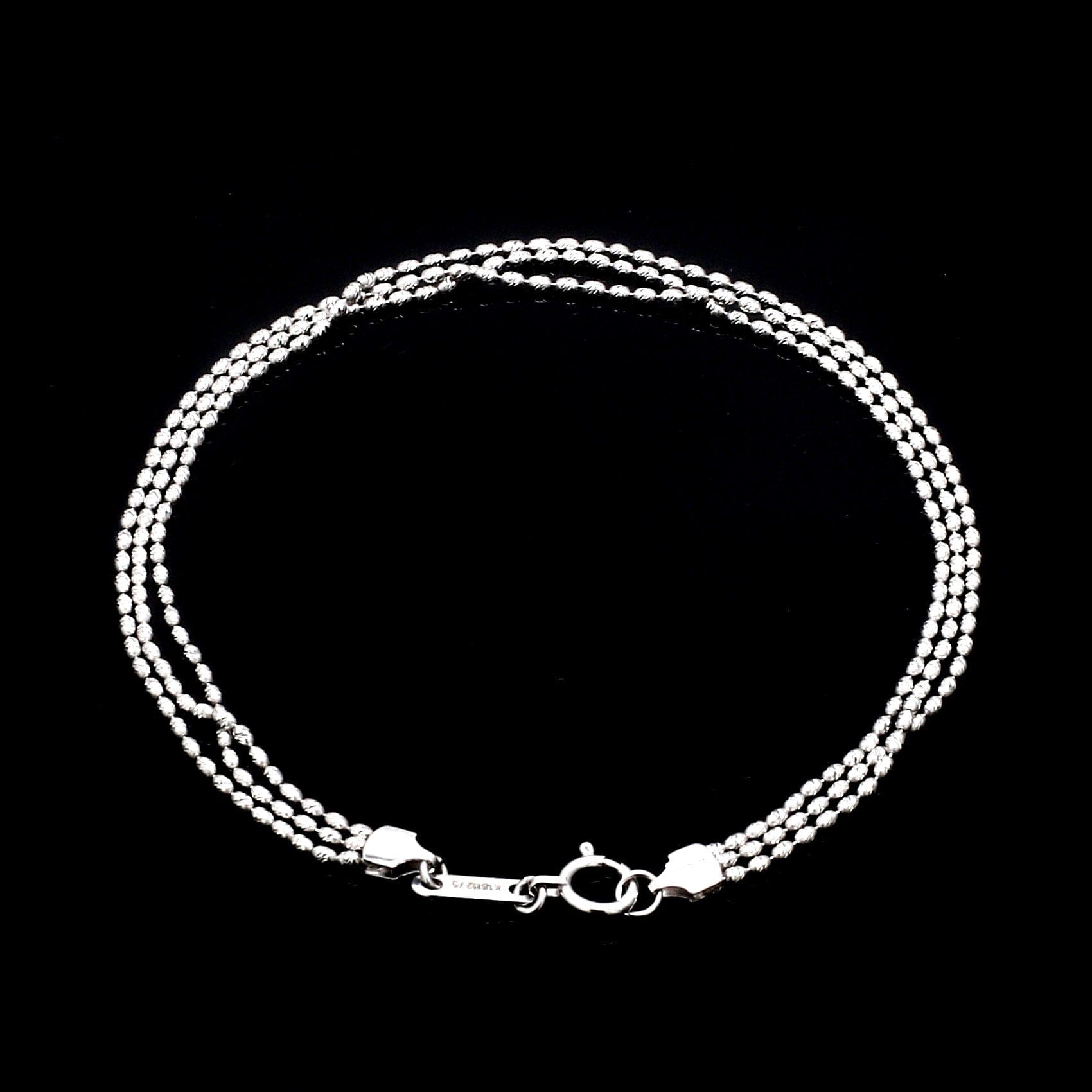 Jewelove™ Bangles & Bracelets Japanese 3 Line Platinum Bracelet for Women JL PTB 664