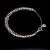 Jewelove™ Bangles & Bracelets Japanese 5 Line Platinum & Rose gold Fantasy Light Weight Adjustable Bracelet JL PTB 1369