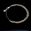 Jewelove™ Bangles & Bracelets Japanese 5 Line Platinum & Rose gold Fantasy Light Weight Adjustable Bracelet JL PTB 1369