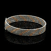 Japanese 5-row Platinum & Rose Gold Bracelet for Women with Diamond Cut Balls JL PTB 1222