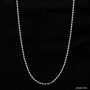 Jewelove™ Chains Japanese Cylindrical Balls Platinum Chain JL PT 741