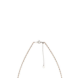 Jewelove™ Chains 16 inch Japanese Diamond Cut Platinum & Rose Gold Chain for Women JL PT CH 1069