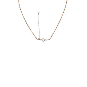 Jewelove™ Chains 16 inches Japanese Diamond Cut Platinum & Rose Gold Chain for Women JL PT CH 1069