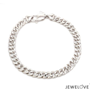 Jewelove™ Bangles & Bracelets 8 inches Japanese Platinum Bracelet for Men JL PTB 968