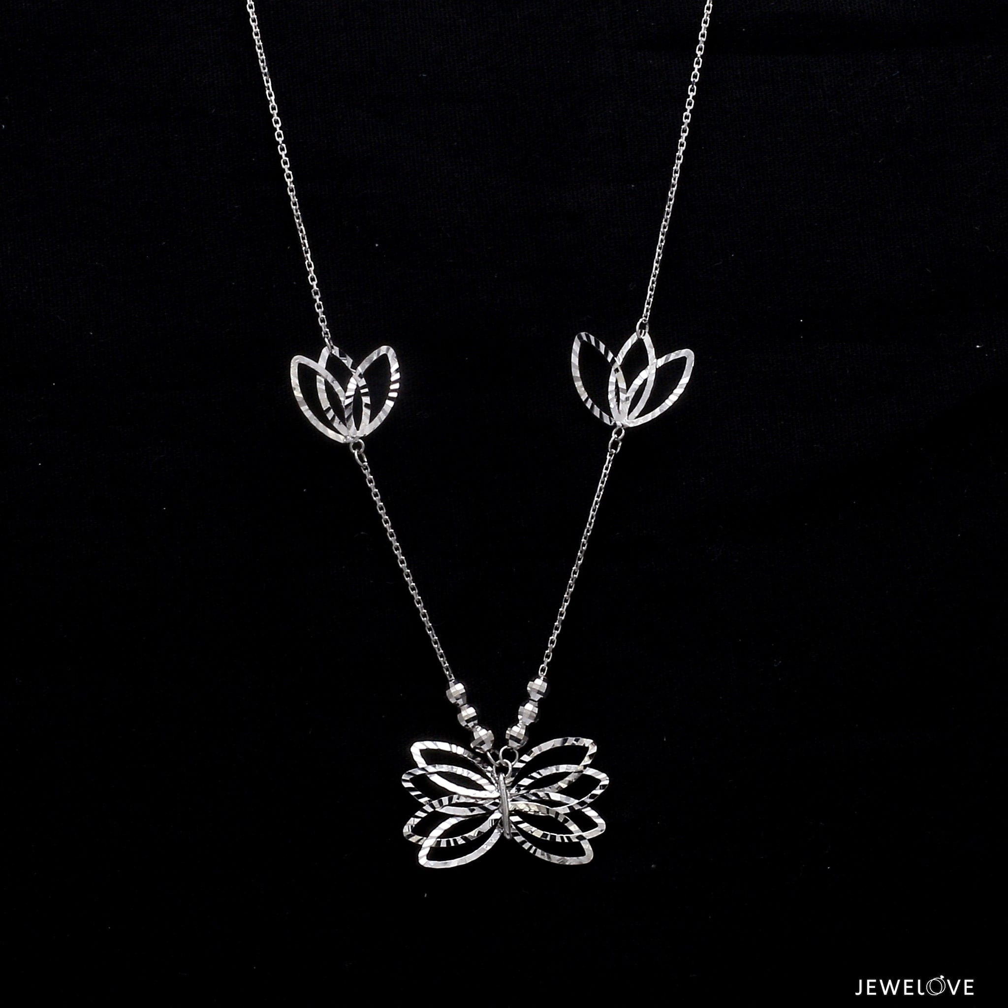 Platinum deals butterfly necklace