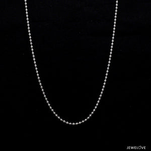 Jewelove™ Chains Japanese Platinum Chain with Diamond Cut Balls JL PT 748