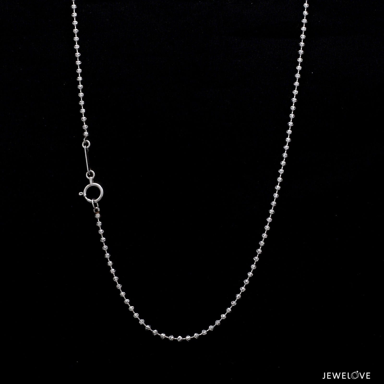 Jewelove™ Chains Japanese Platinum Chain with Diamond Cut Balls JL PT 748