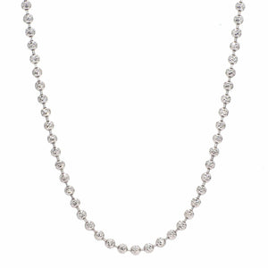 Jewelove™ Chains Japanese Platinum Chain with Diamond Cut Balls JL PT 748