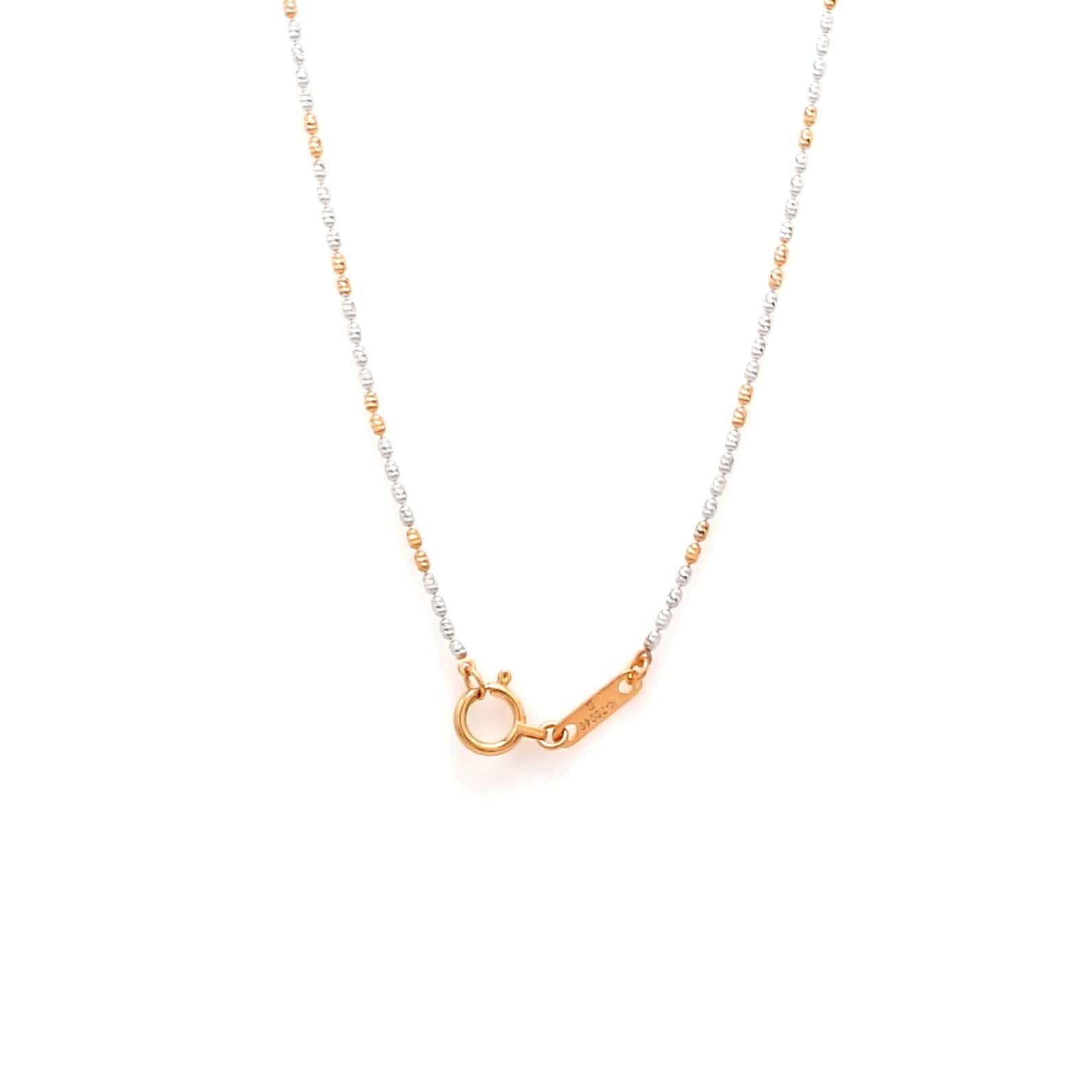 Jewelove™ Chains Japanese Platinum Chain with Rose Gold Polish for Women JL PT CH 941