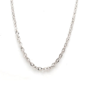 Jewelove™ Chains Japanese Platinum Chain with Shiny Texture for Women JL PT CH 659