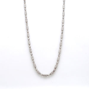 Japanese Platinum Chain with Unique Pattern of Diamond Cut Balls JL PT 740