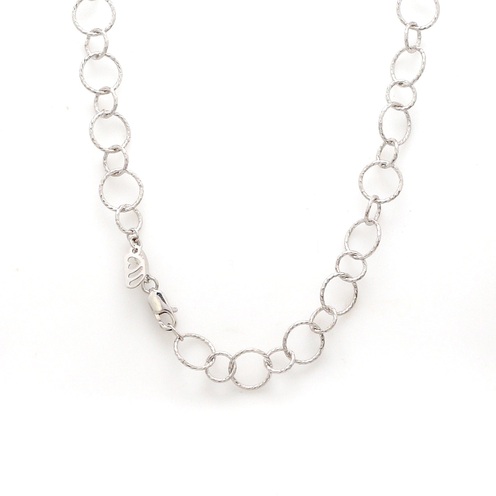 Japanese Platinum 3 Shape Links Necklace Chain for Women JL PT CH 1157