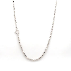 Jewelove™ Chains Japanese Platinum Diamond Cut Balls Chain for Women JL PT CH 1076