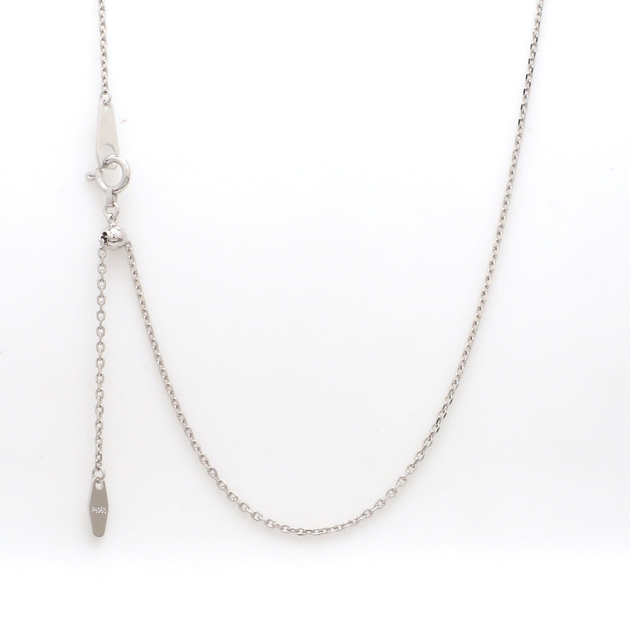 Jewelove™ Chains Japanese Platinum Diamond Cut Balls Necklace Chain for Women JL PT CH 203