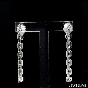 Jewelove™ Earrings Japanese Platinum Earrings for Women JL PT E 295