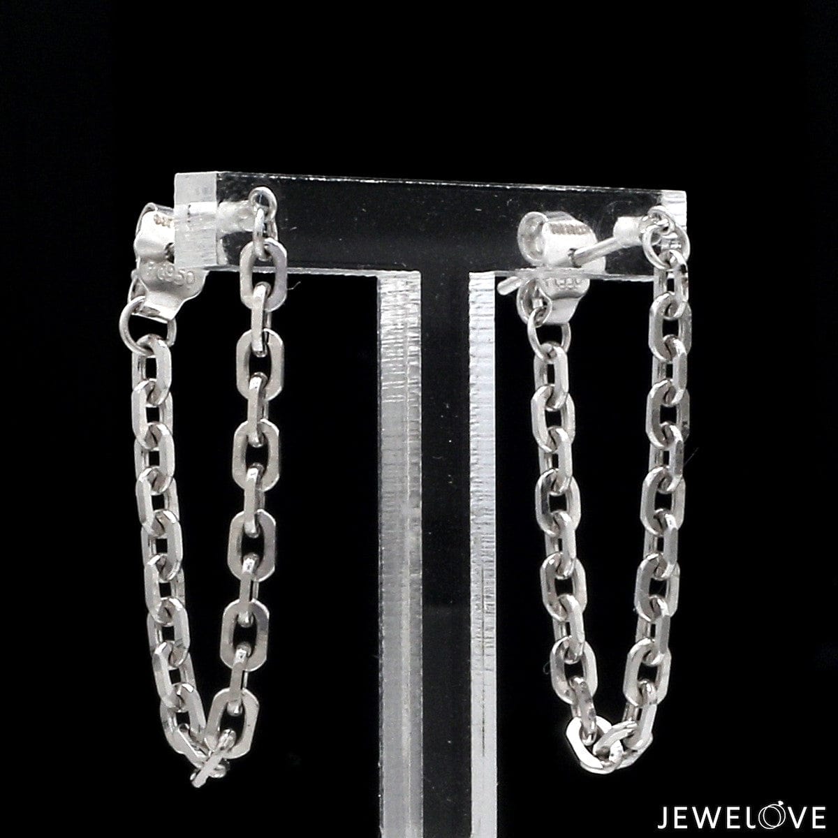 Jewelove™ Earrings Japanese Platinum Earrings for Women JL PT E 295