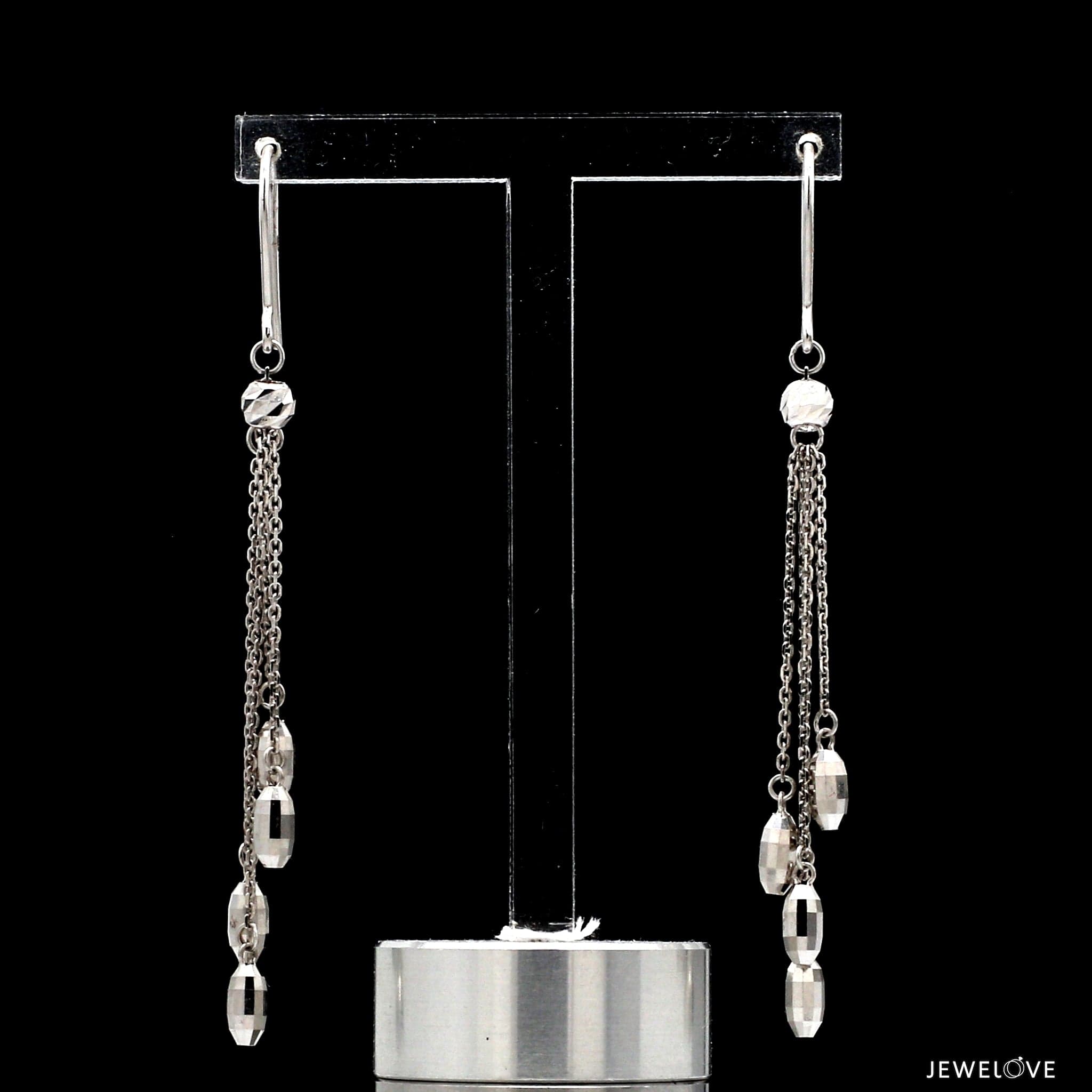 Jewelove™ Earrings Japanese Platinum Earrings for Women JL PT E 298