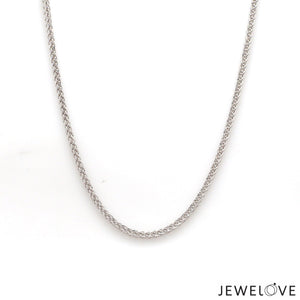 Jewelove™ Chains Japanese Platinum Foxtail Unisex Chain JL PT CH 1228