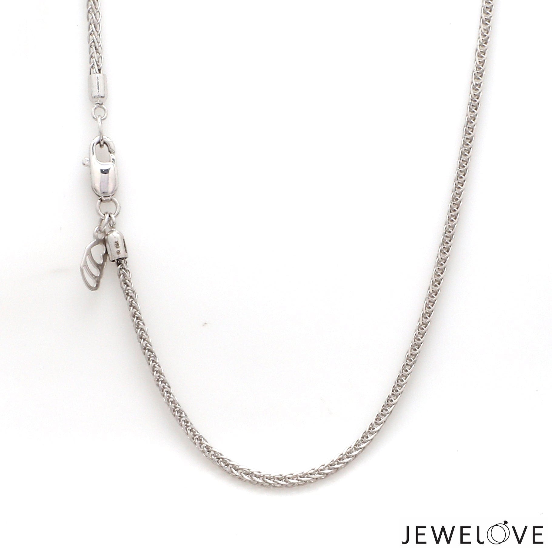 Jewelove™ Chains Japanese Platinum Foxtail Unisex Chain JL PT CH 1228