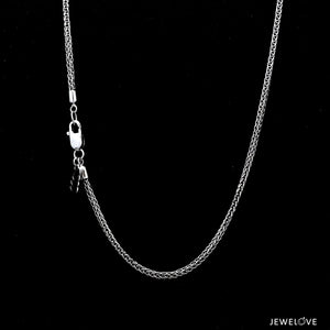 Jewelove™ Chains Japanese Platinum Foxtail Unisex Chain JL PT CH 1228