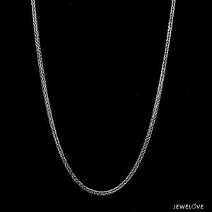 Jewelove™ Chains Japanese Platinum Foxtail Unisex Chain JL PT CH 1228