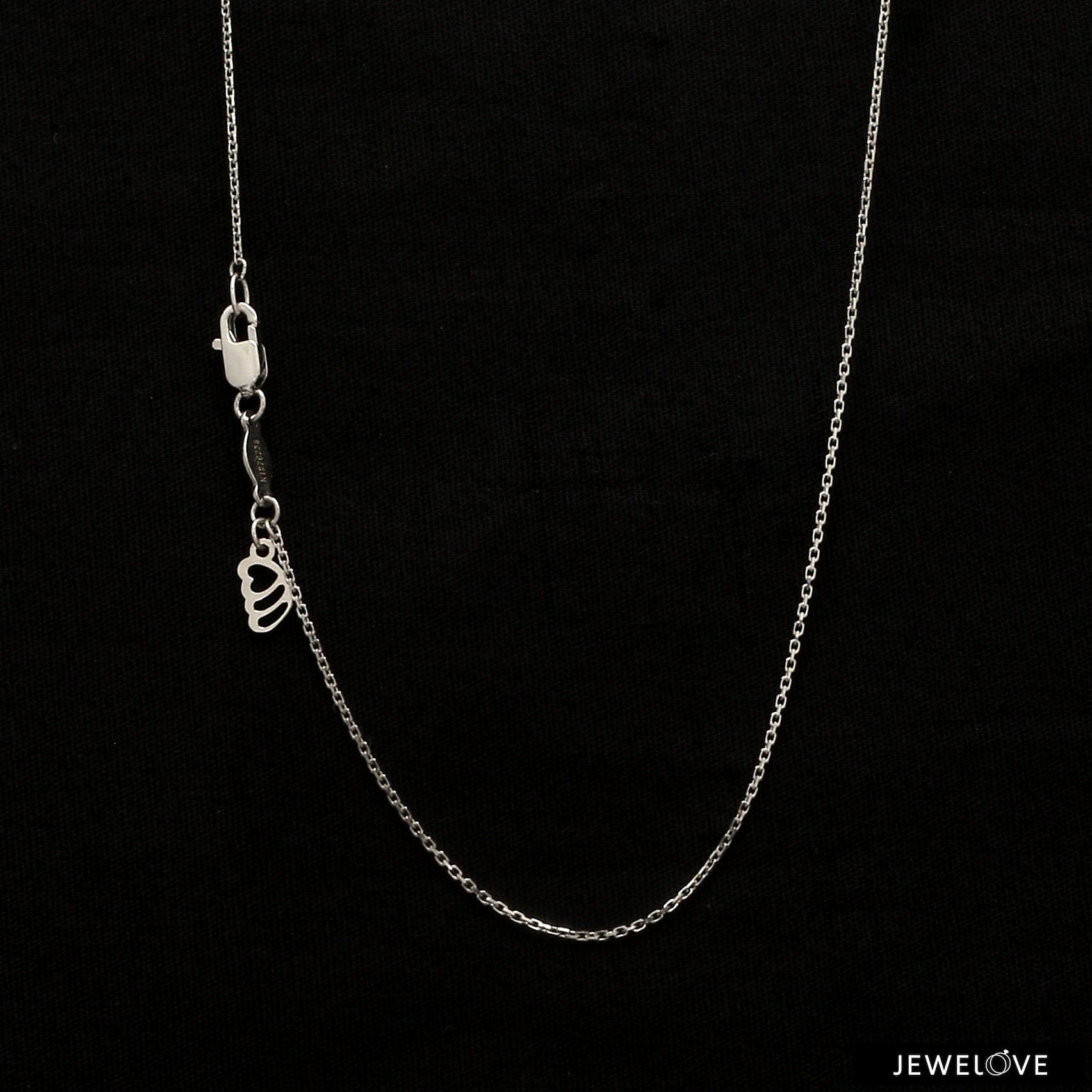 Jewelove™ Chains Japanese Platinum Necklace Chain for Women JL PT CH 205