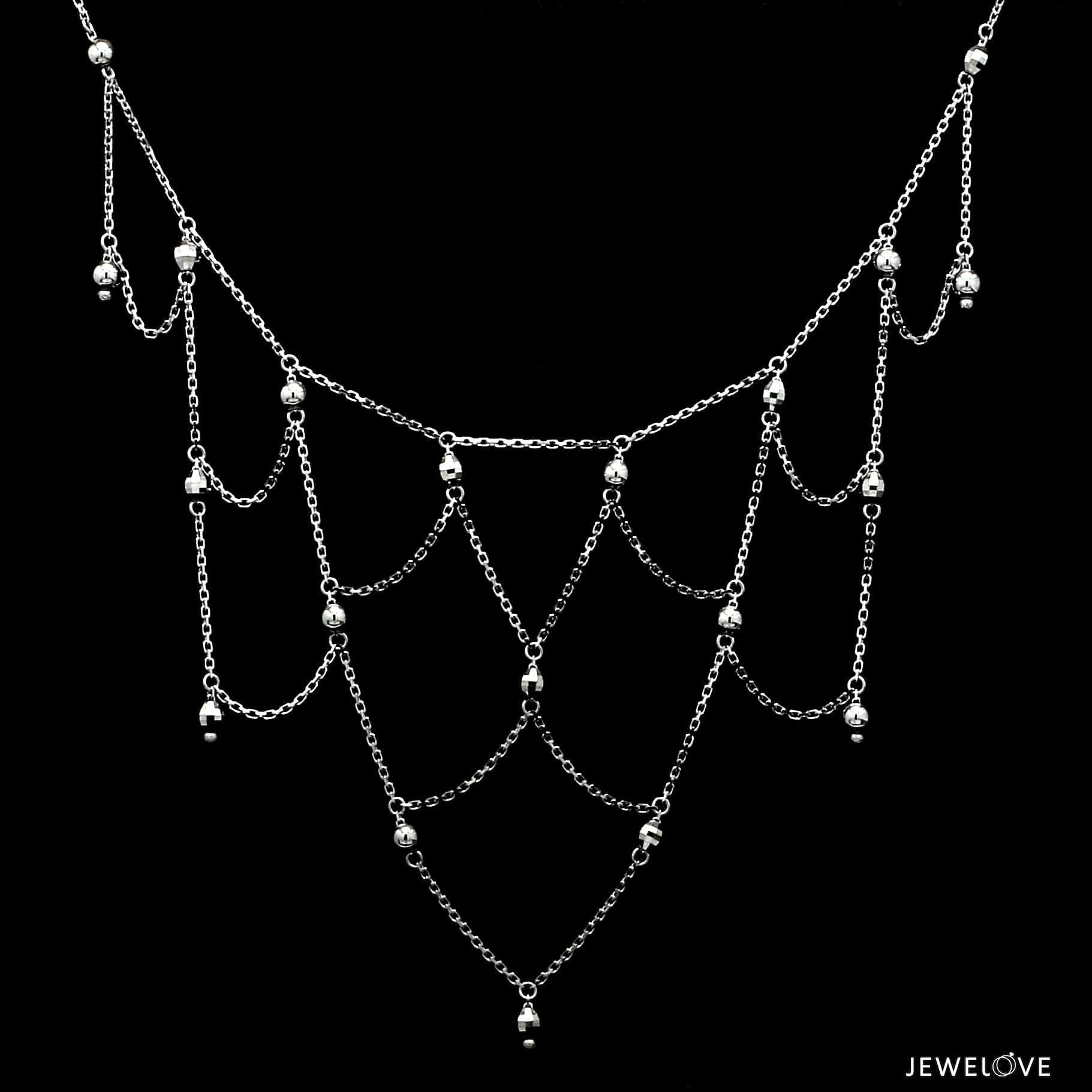 Jewelove™ Necklaces & Pendants Japanese Platinum Necklace for Women JL PT CH 193