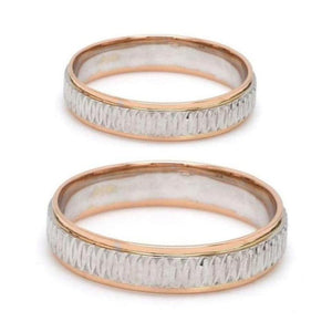 Jewelove™ Rings Japanese Platinum & Rose Gold Couple Rings JL PT 601