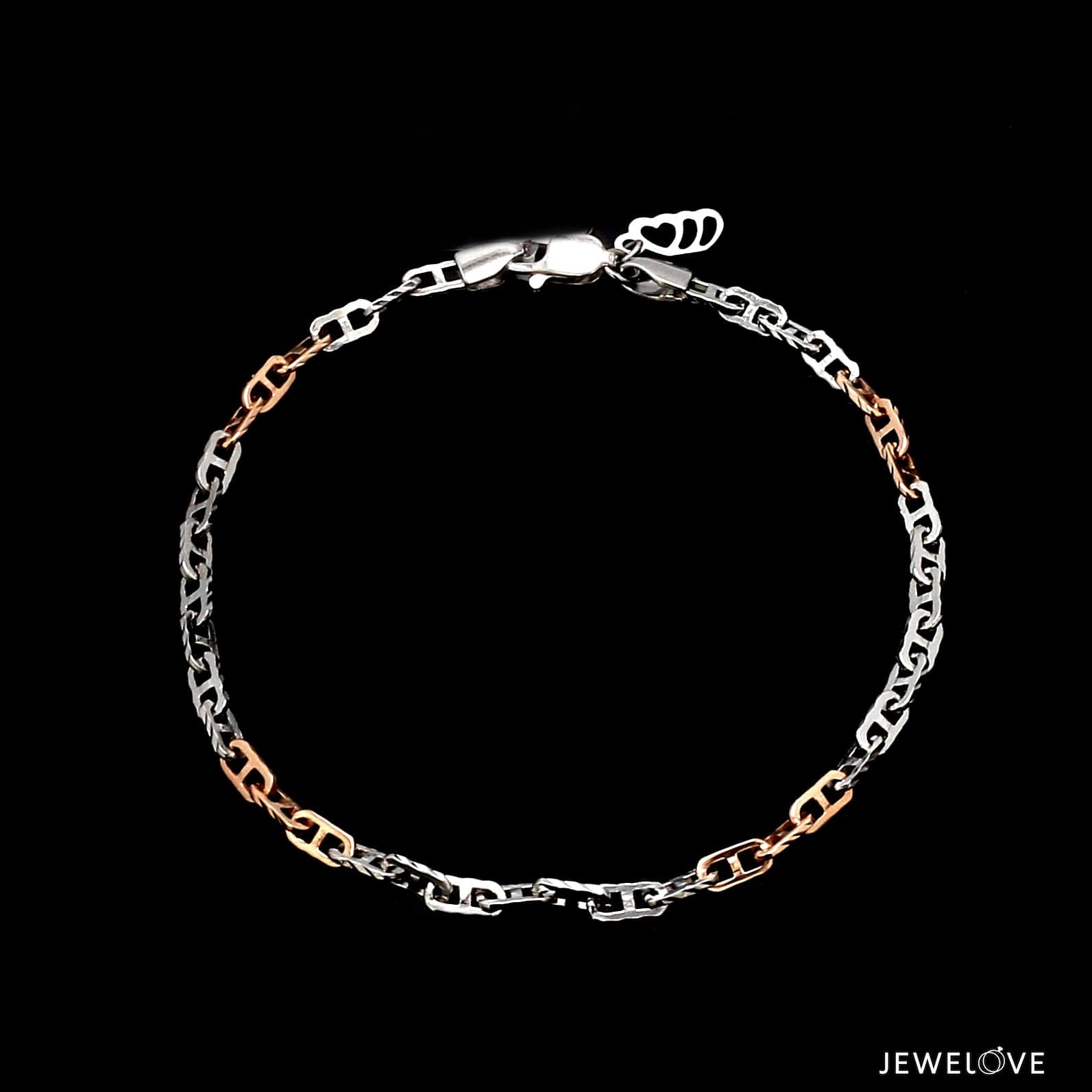 JL PTB 1076 Platinum Rose Gold Bracelet