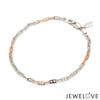 Jewelove™ Bangles & Bracelets Japanese Platinum & Rose gold Links Bracelet JL PTB 1263