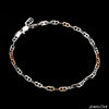 Jewelove™ Bangles & Bracelets Japanese Platinum & Rose gold Links Bracelet JL PTB 1263