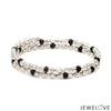 Jewelove™ Bangles & Bracelets Bracelet Japanese Platinum with Black Beads Nazariya / Nazariye Bracelet for Kids JL PTB 1228