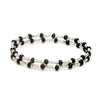 Jewelove™ Bangles & Bracelets Bracelet Japanese Platinum with Black Beads Nazariya / Nazariye Bracelet for Kids JL PTB 1229