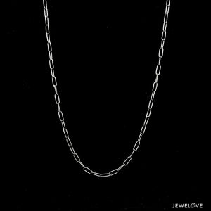 Jewelove™ Chains Japanese Rectangular Links Classic Platinum Chain JL PT CH 1118