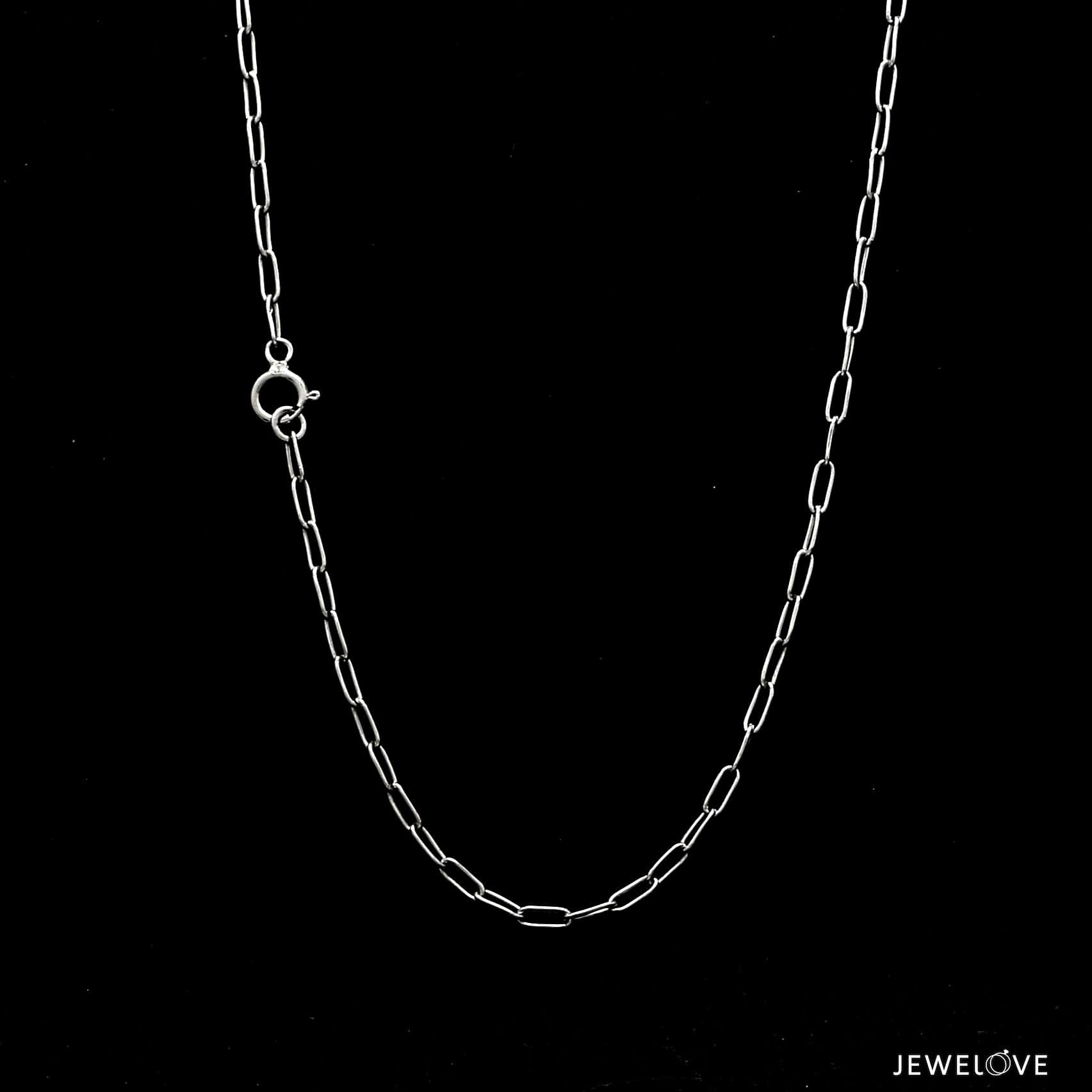 Jewelove™ Chains Japanese Rectangular Links Classic Platinum Chain JL PT CH 1118