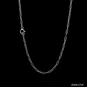 Jewelove™ Chains Japanese Rectangular Links Classic Platinum Chain JL PT CH 1118