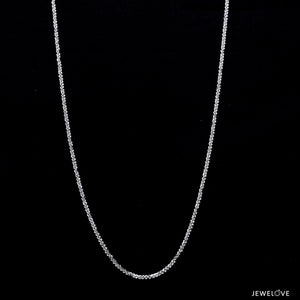 Jewelove™ Chains Japanese Shiny Platinum UniSex Cable Chain JL PT CH 969