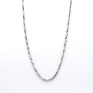 Jewelove™ Chains Japanese Simple Platinum Curb Chain 1.3mm SJ PTO 703