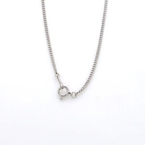 Jewelove™ Chains Japanese Simple Platinum Curb Chain 1.3mm SJ PTO 703