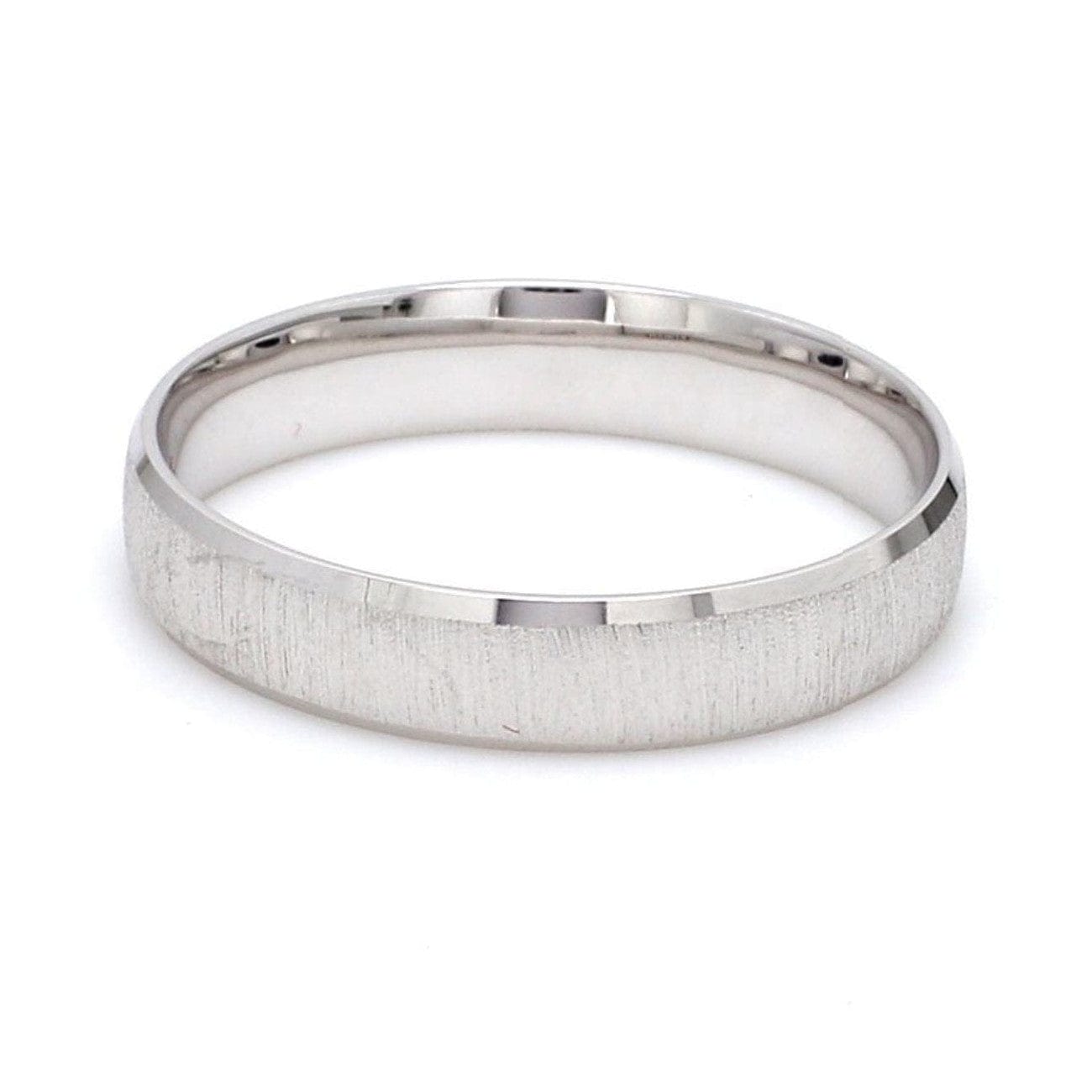 Jewelove™ Rings Japanese Textured Platinum Love Bands JL PT 606