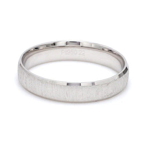 Jewelove™ Rings Japanese Textured Platinum Love Bands JL PT 606