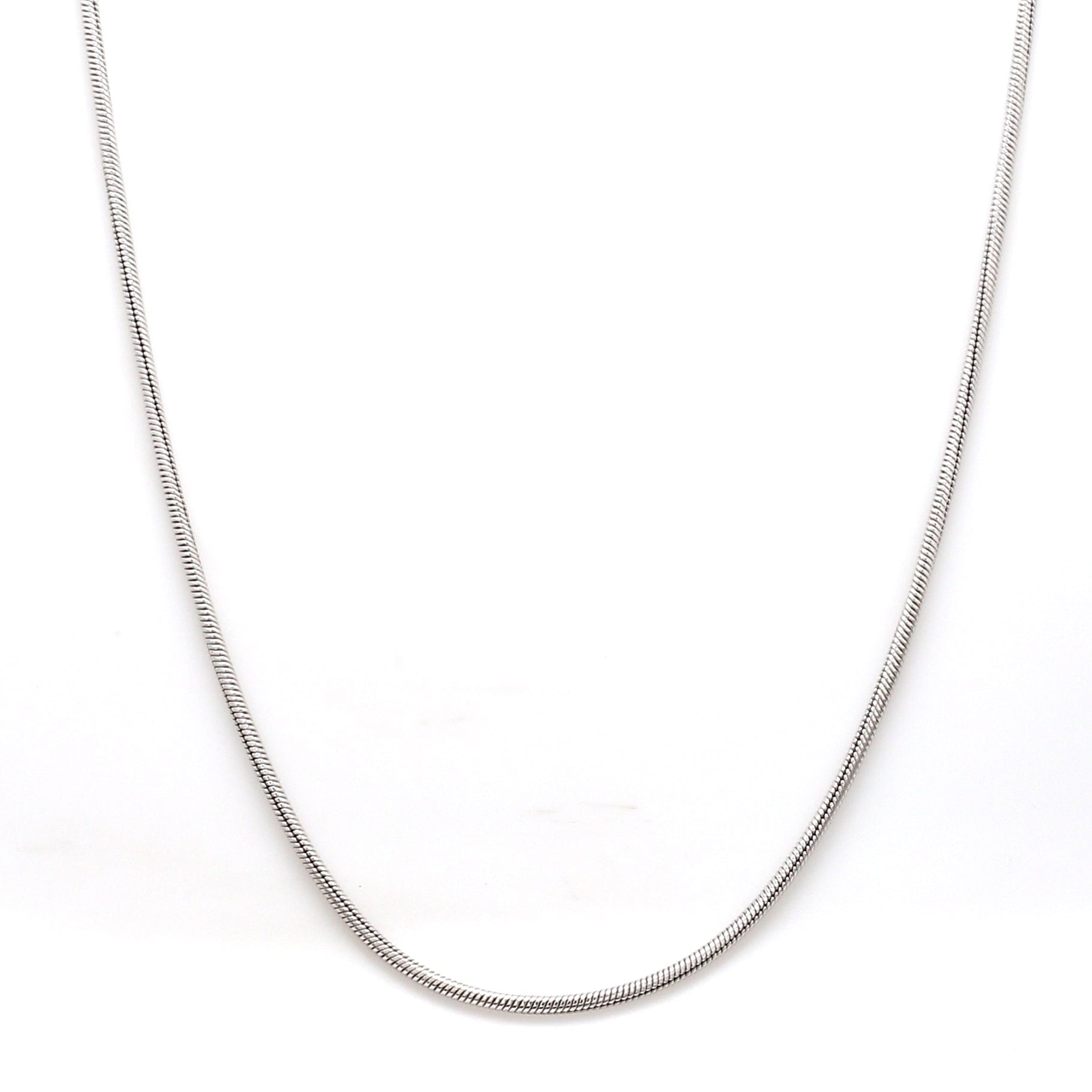 Mens plain silver deals chain