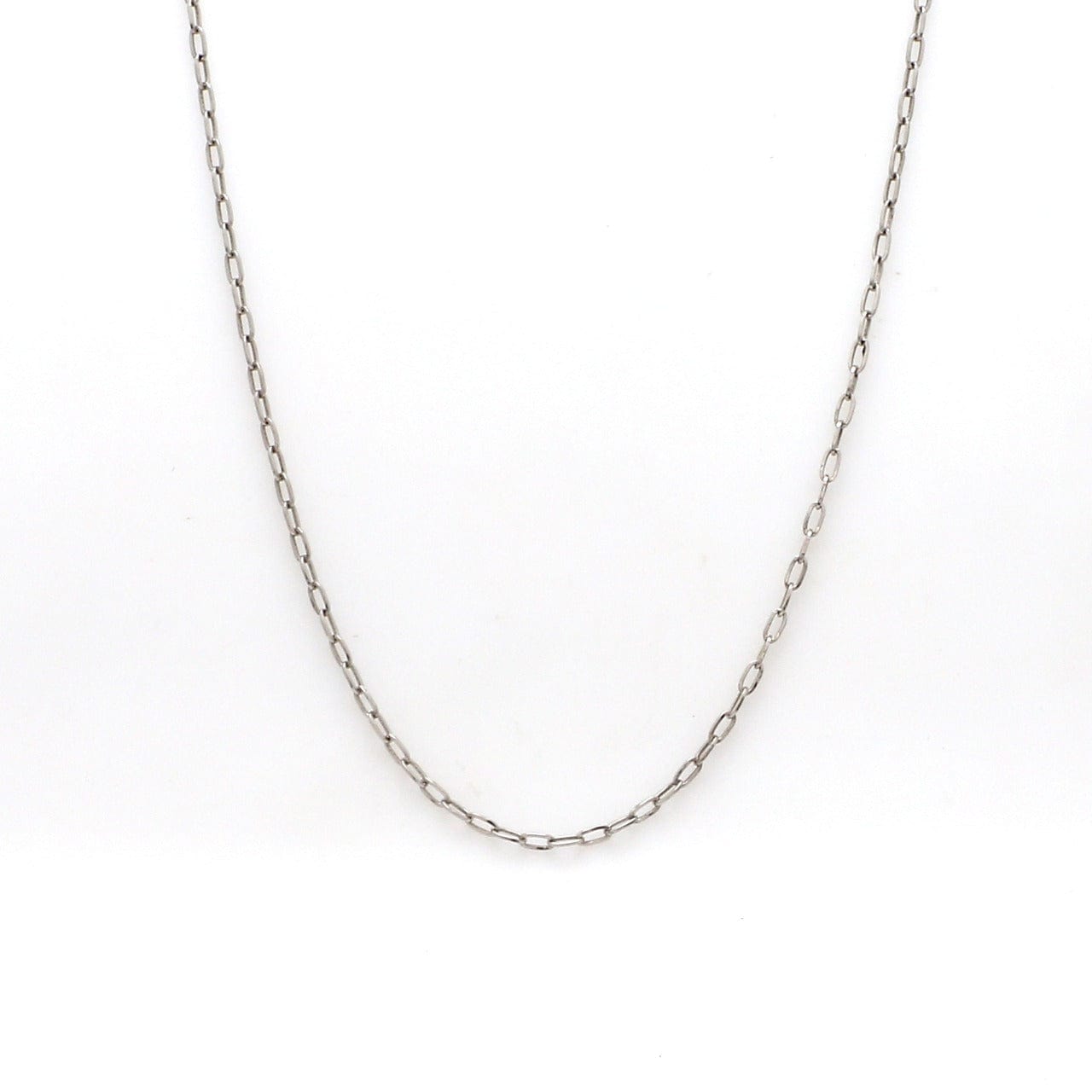 Jewelove™ Chains Japanese Thin Rectangular Links Platinum Chain JL PT CH 1115